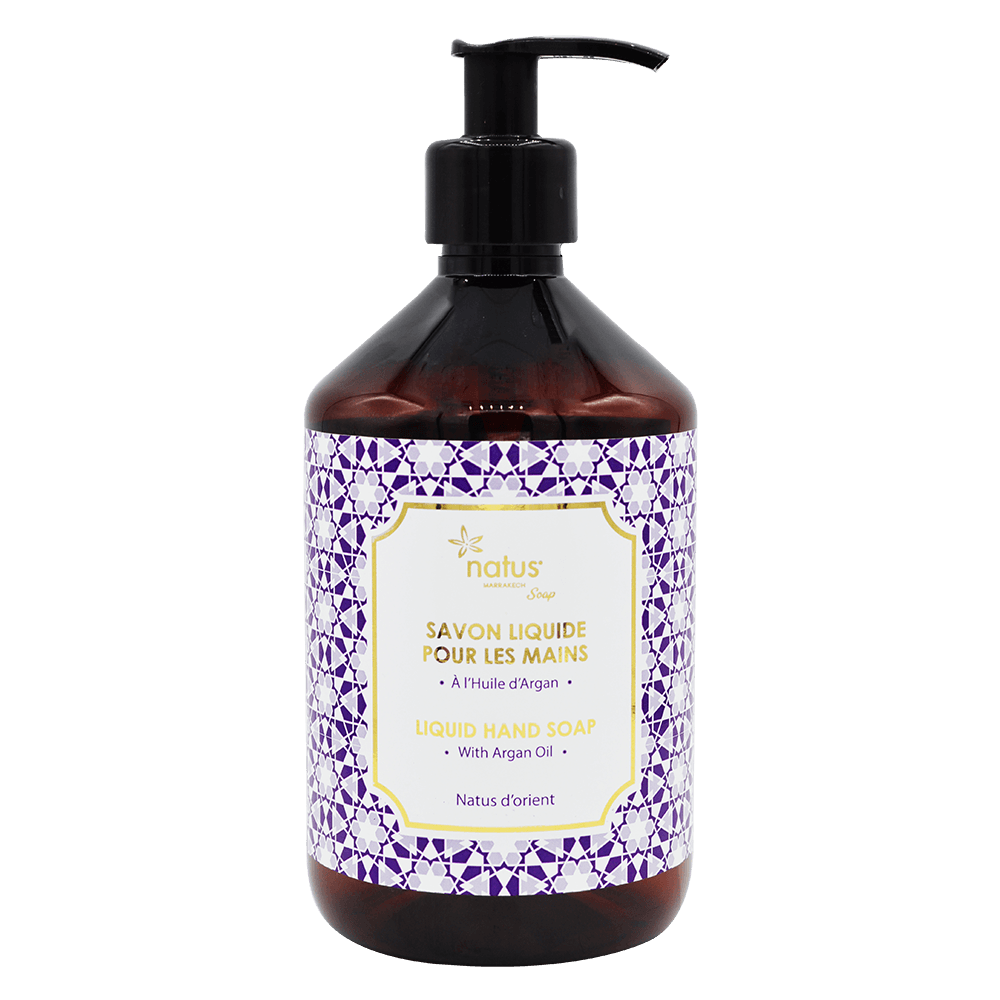 Savon liquide pour les mains à l'huile d'argan