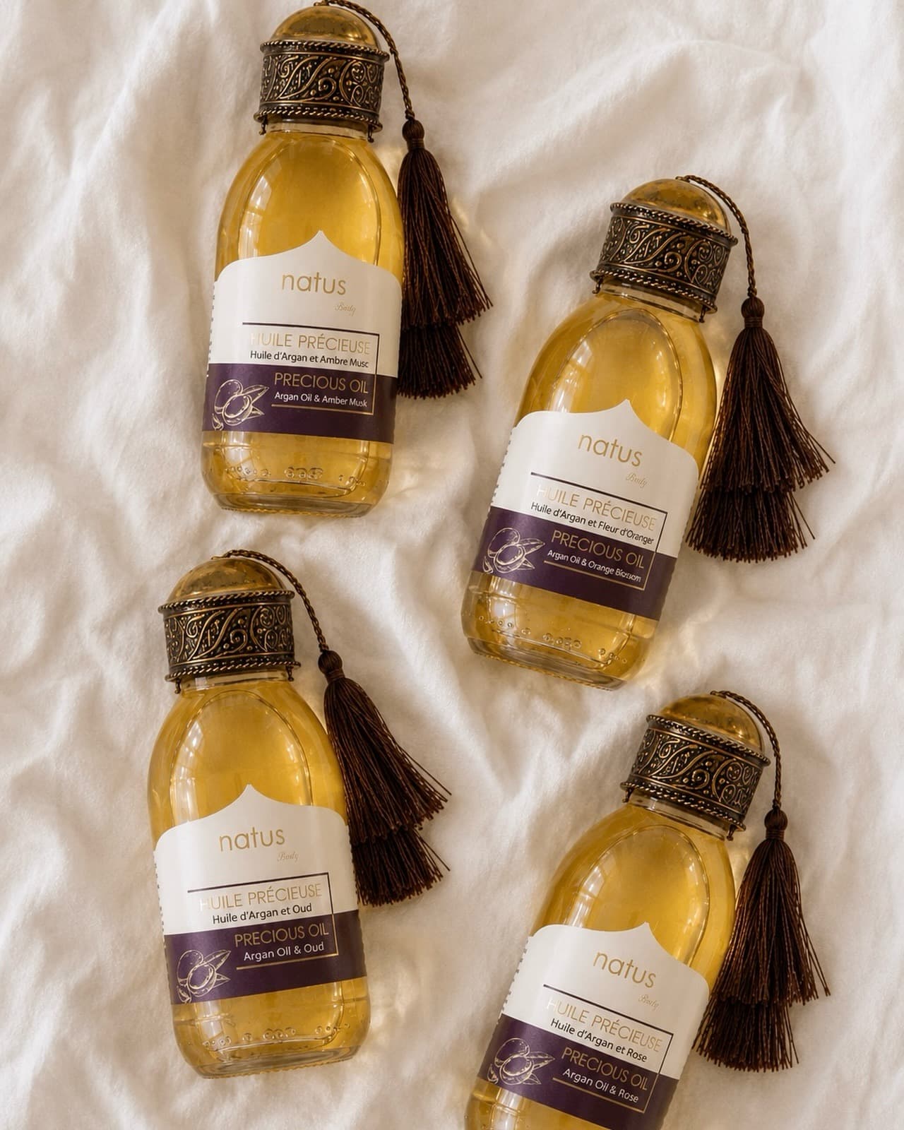 Huiles précieuses à l'huile d'argan Natus